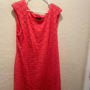 Connected‎ apparel coral cocktail Dress